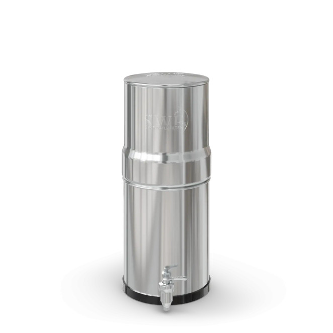 Edelstahl-Wasserfilter, MINI STAR 5,6 l, Filterung durch Schwerkraft