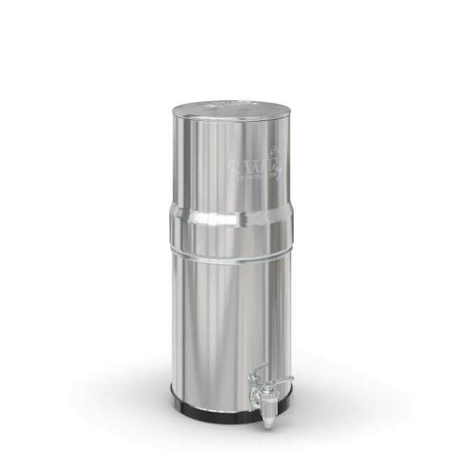 Edelstahl-Wasserfilter, MINI STAR 5,6 l, Filterung durch Schwerkraft