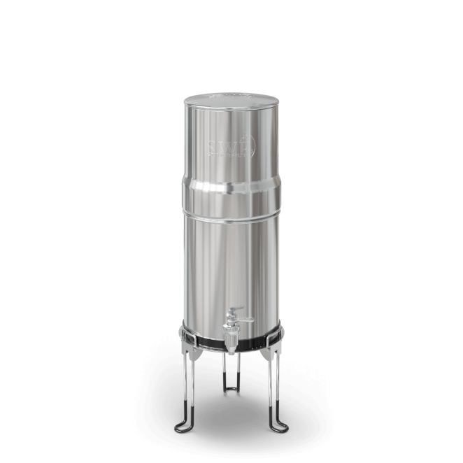 Edelstahl-Wasserfilter, MINI STAR 5,6 l, Filterung durch Schwerkraft