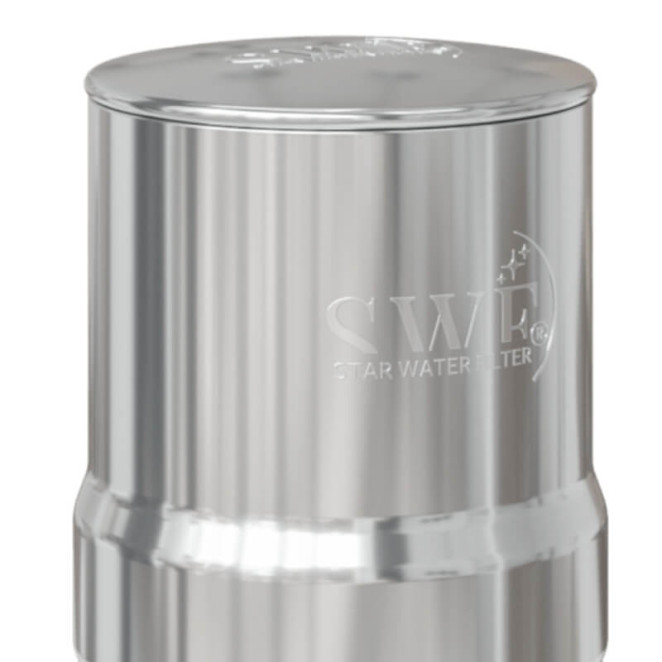 Edelstahl-Wasserfilter, MINI STAR 5,6 l, Filterung durch Schwerkraft