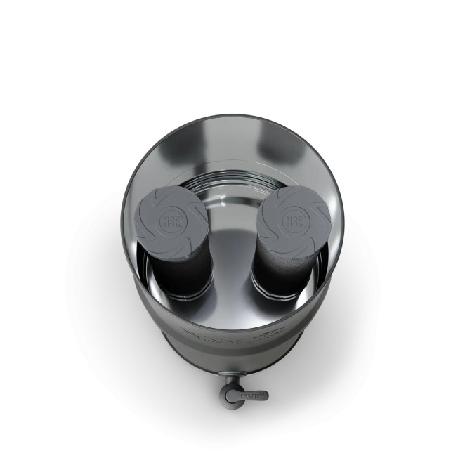 Wasserfilter schwarz matt, mit Schwerkraft, Filter MINI STAR 5,6 l