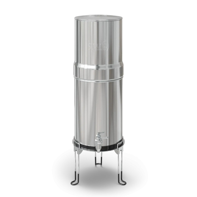 Edelstahl-Wasserfilter mit Schwerkraft SUPER STAR 12,3 l
