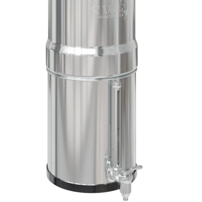 Füllstandanzeigehahn, Wasserfilter SWF® - Edelstahlausführung