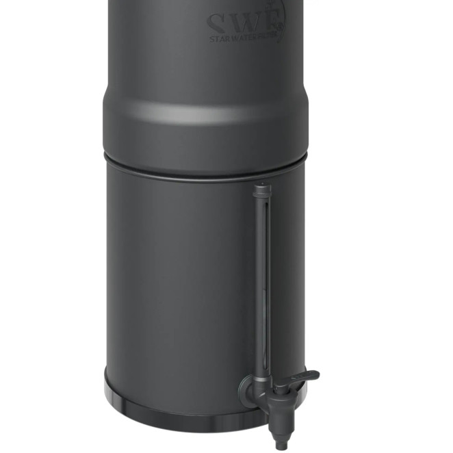 Füllstandanzeigehahn, Wasserfilter SWF® - Mattschwarzes Finish