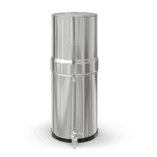 Filtre à eau par gravité Super Star 12,3 L en acier inoxydable