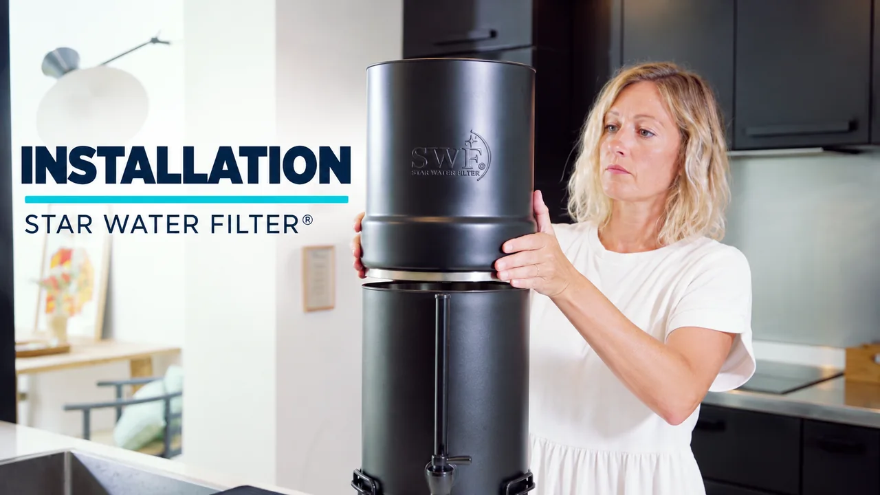 Assembling the Star Water Filter&reg; Big Star system in matte black